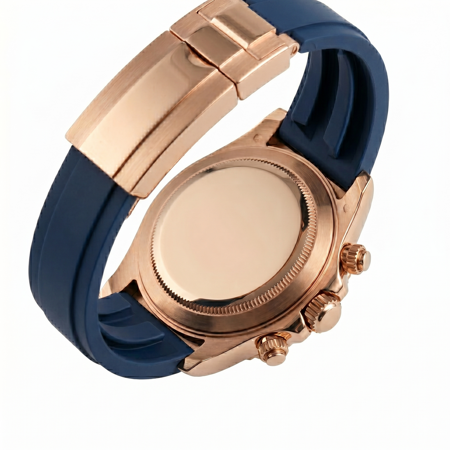 Montreval Torvex SEA Blue Rose Rubber – automatic watch, stainless steel case and bracelet