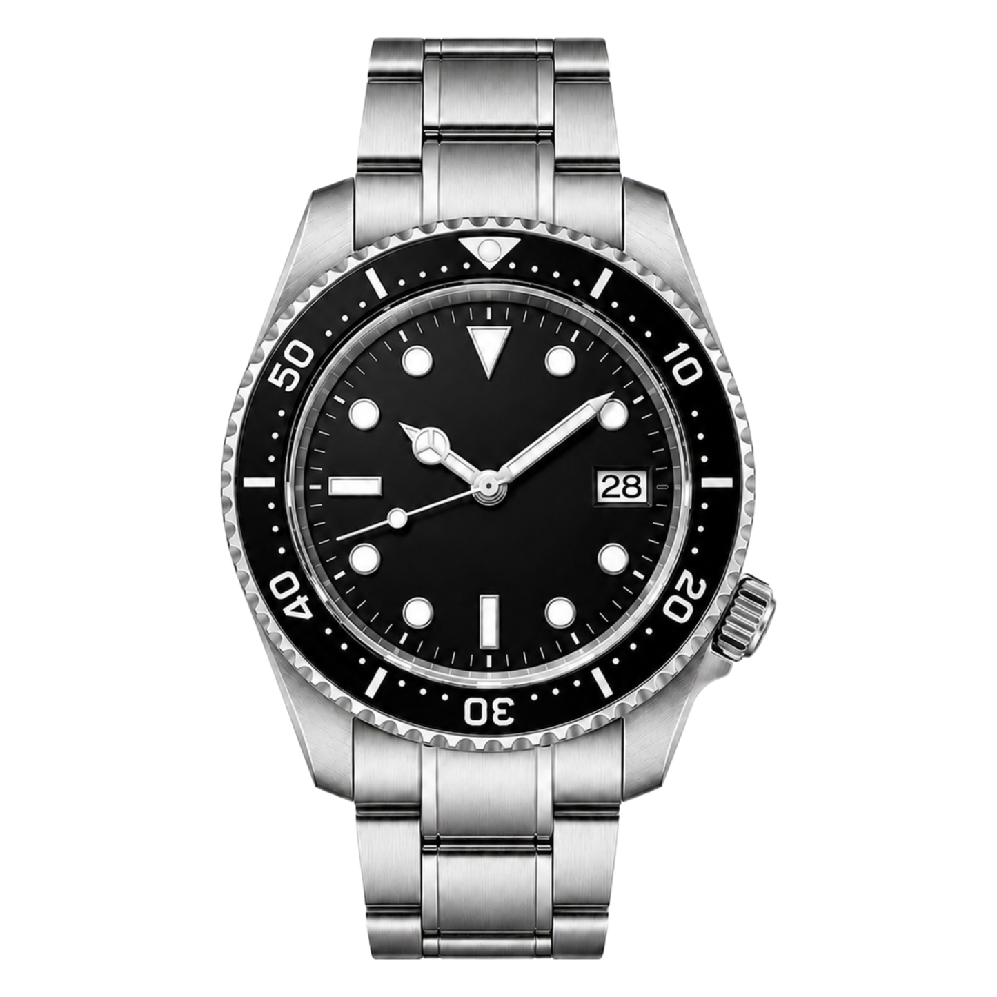 Montreval Montier Diver Steel – automatic watch, stainless steel case and bracelet