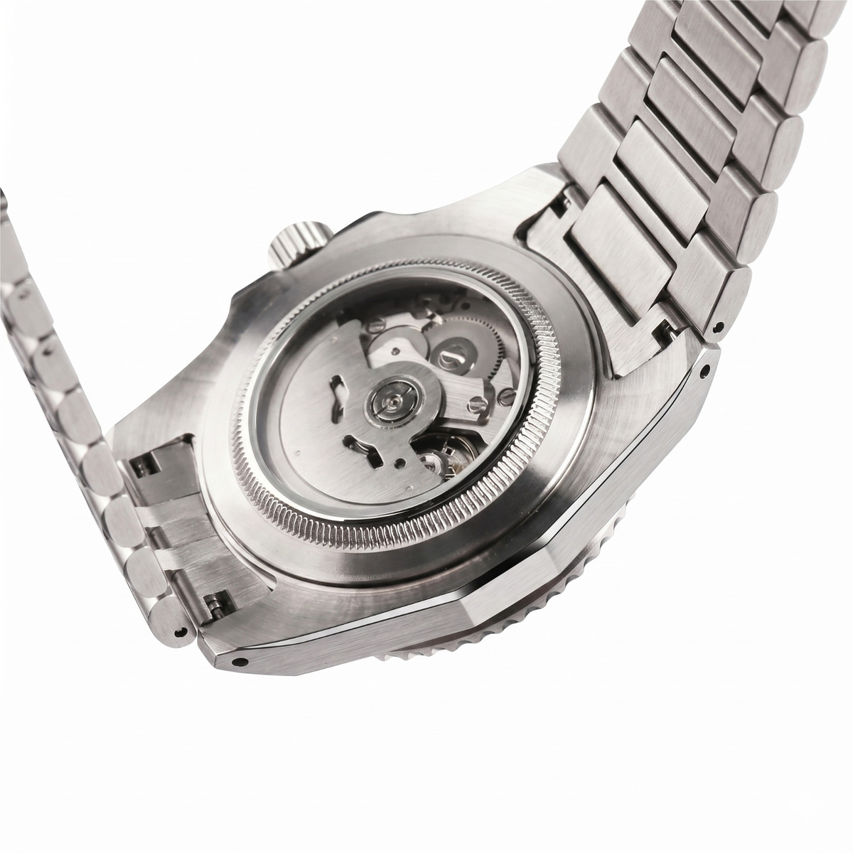 Montreval Valtor Green Steel – automatic watch, stainless steel case and bracelet