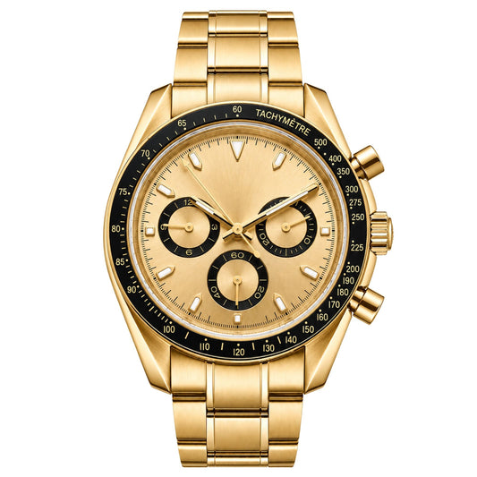 Montreval Torvex Black Gold – automatic watch, stainless steel case and bracelet