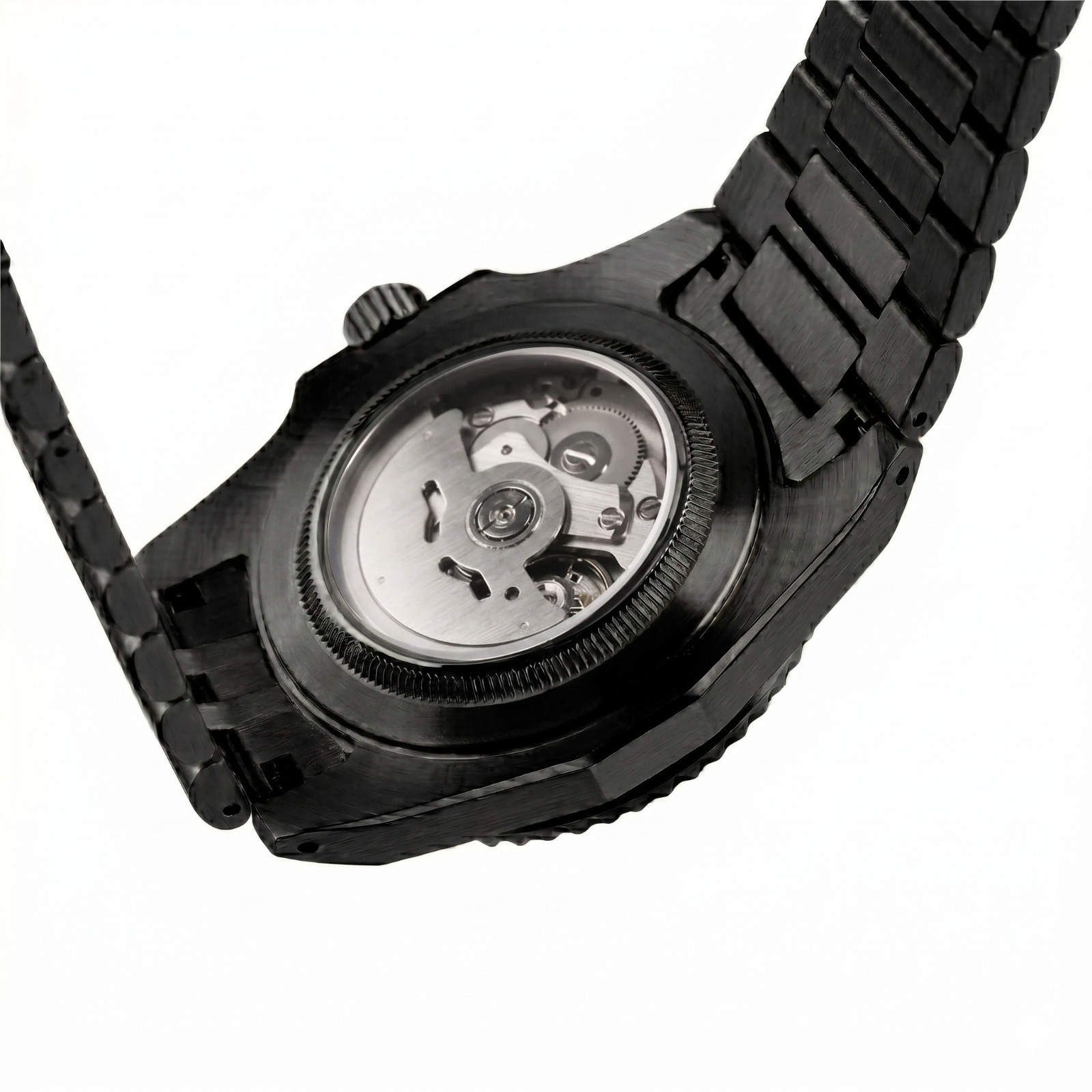 Montreval Valtor ALL Black – automatic watch, stainless steel case and bracelet