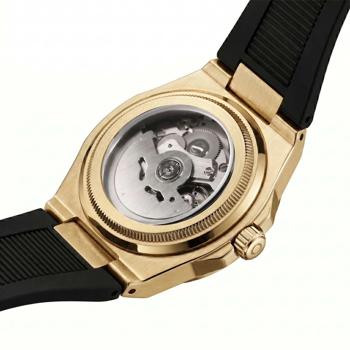 Montreval Valtor Grey Rose Rubber – automatic watch, stainless steel case and bracelet