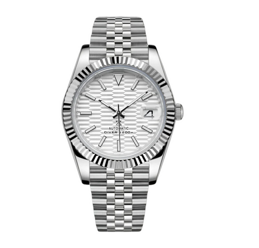 DATEJUST MOD WHITE WAVE DIAL