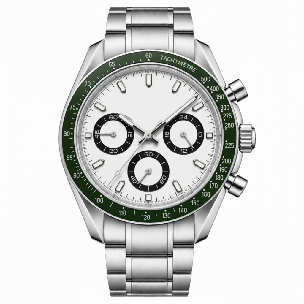 Montreval Torvex Green Steel – automatic watch, stainless steel case and bracelet