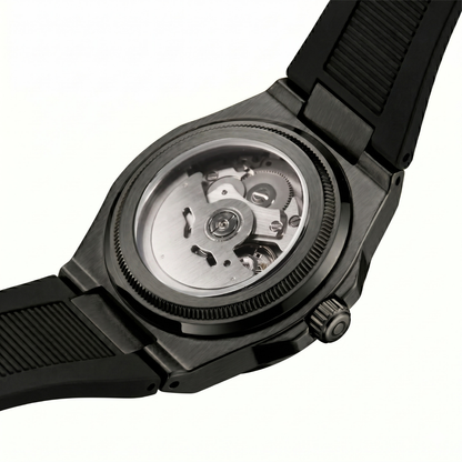 Montreval Valtor White Rubber – automatic watch, stainless steel case and bracelet