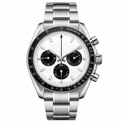 Montreval Torvex White Steel – automatic watch, stainless steel case and bracelet