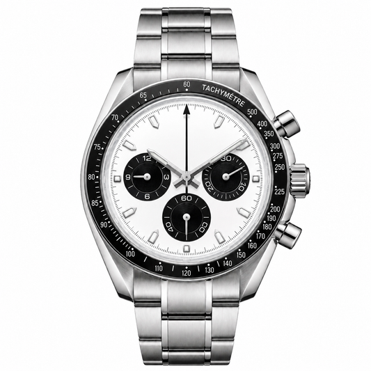 Montreval Torvex White Steel – automatic watch, stainless steel case and bracelet