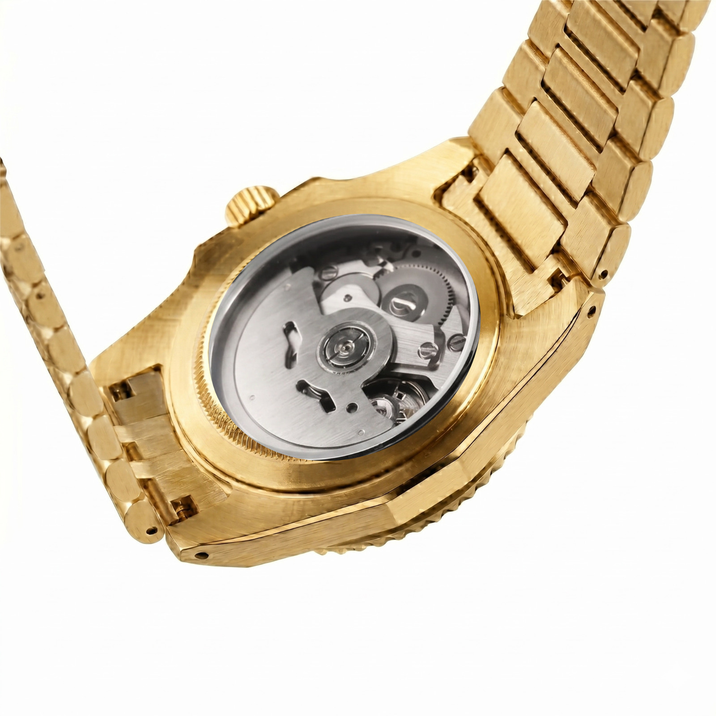 Montreval Valtor Black Gold – automatic watch, stainless steel case and bracelet