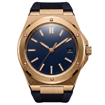 Montreval Valtor Blue Rubber – automatic watch, stainless steel case and bracelet