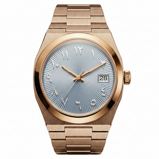 Montreval Tolaris ICE Rose – automatic watch, stainless steel case and bracelet