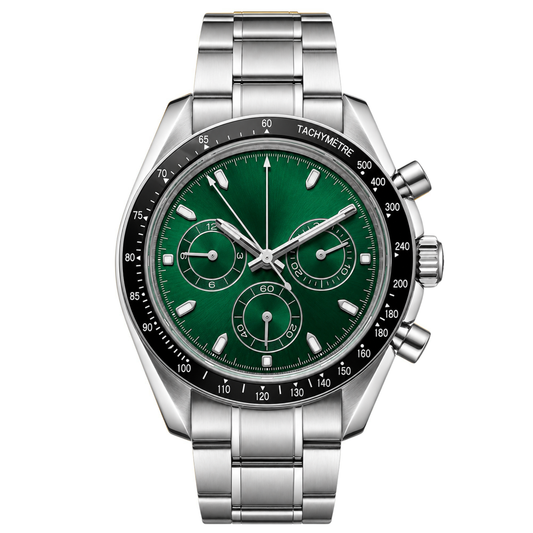 Montreval Torvex Irish Green Steel – automatic watch, stainless steel case and bracelet