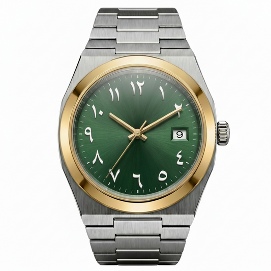 Montreval Tolaris Green TWO Tone – automatic watch, stainless steel case and bracelet