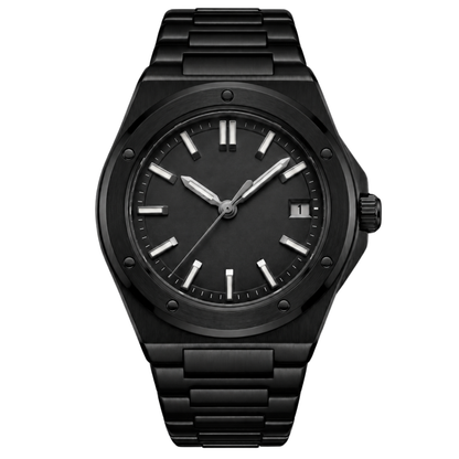 Montreval Valtor ALL Black – automatic watch, stainless steel case and bracelet