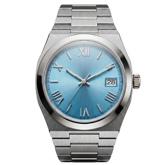 Montreval Tolaris Roman ICE Steel – automatic watch, stainless steel case and bracelet