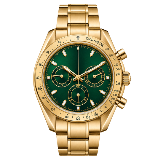 Montreval Torvex Green Gold – automatic watch, stainless steel case and bracelet