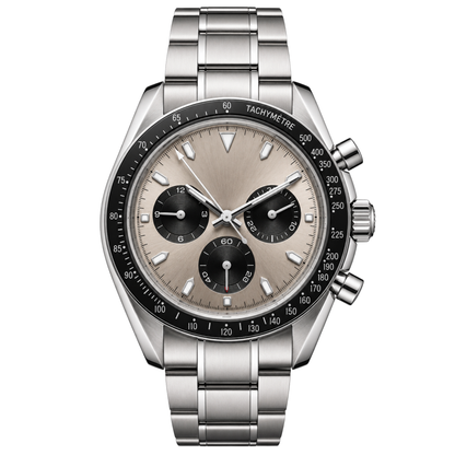 Montreval Torvex Champagne Steel – automatic watch, stainless steel case and bracelet