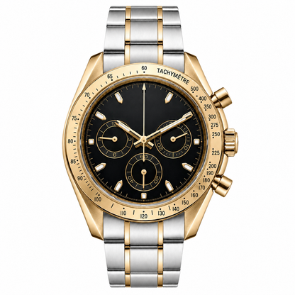 Montreval Torvex Black TWO Tone – automatic watch, stainless steel case and bracelet