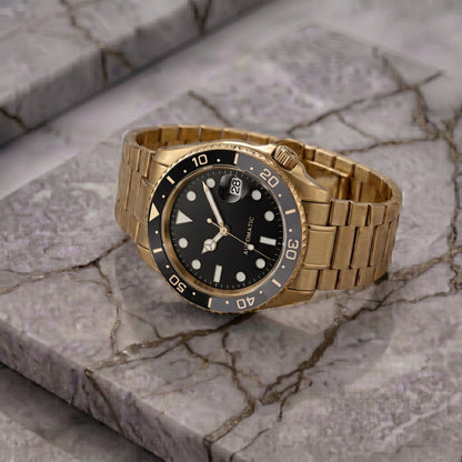 Montreval Montier Grey TWO Tone – automatic watch, stainless steel case and bracelet