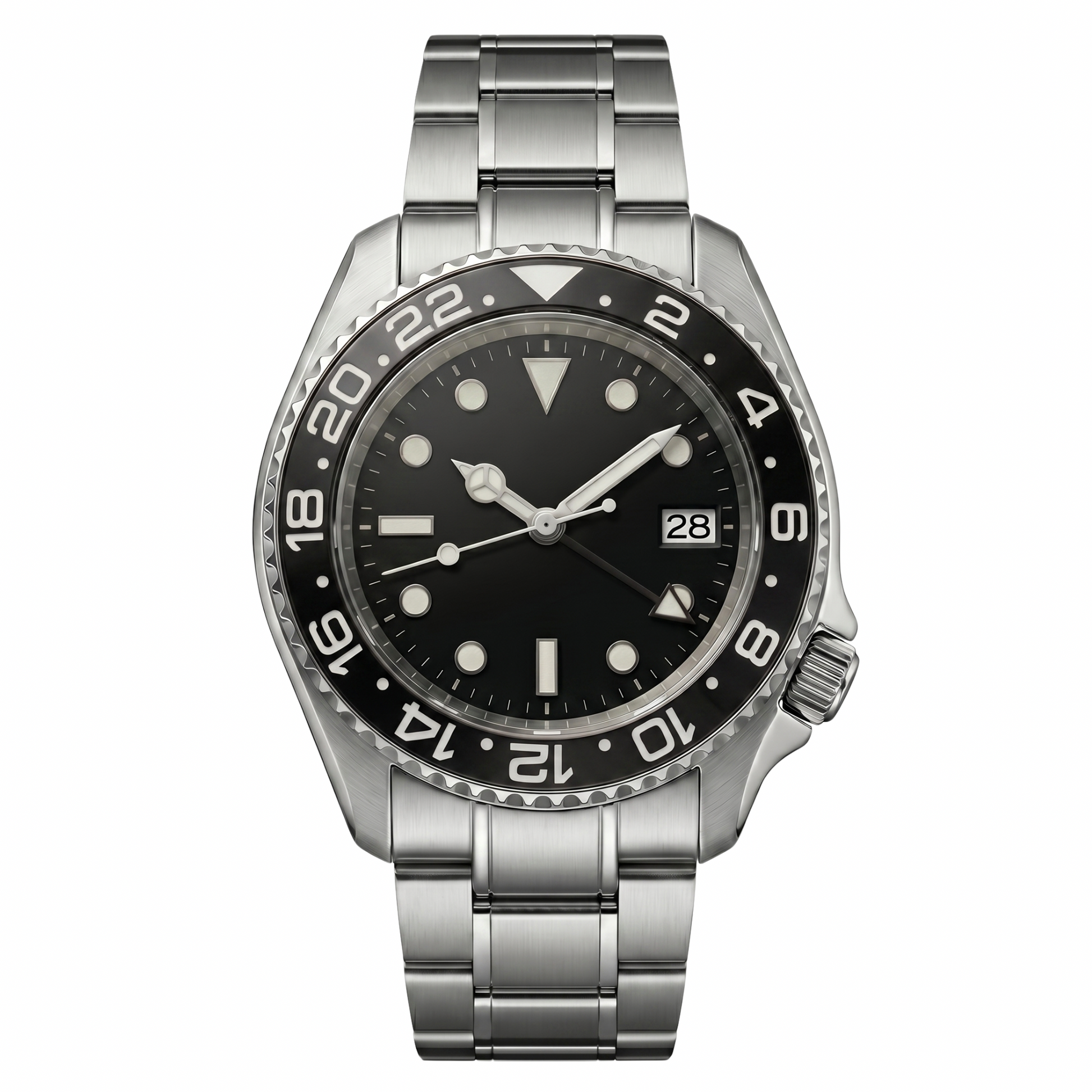 Montreval Navex Diver Steel – automatic watch, stainless steel case and bracelet
