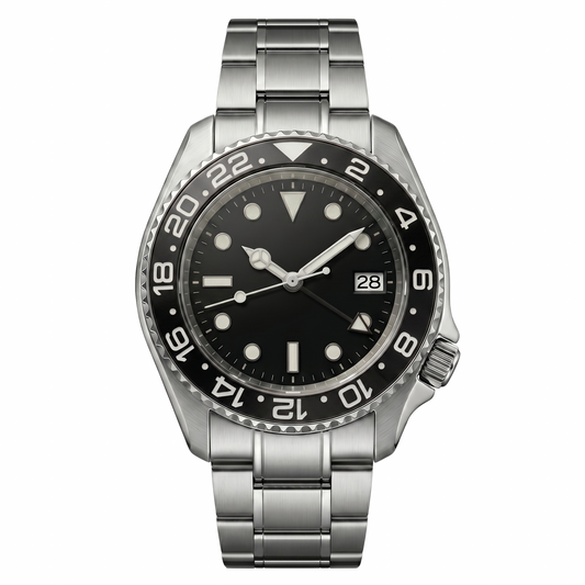 Montreval Navex Diver Steel – automatic watch, stainless steel case and bracelet