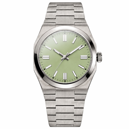 Montreval Artis Lime Steel – automatic watch, stainless steel case and bracelet