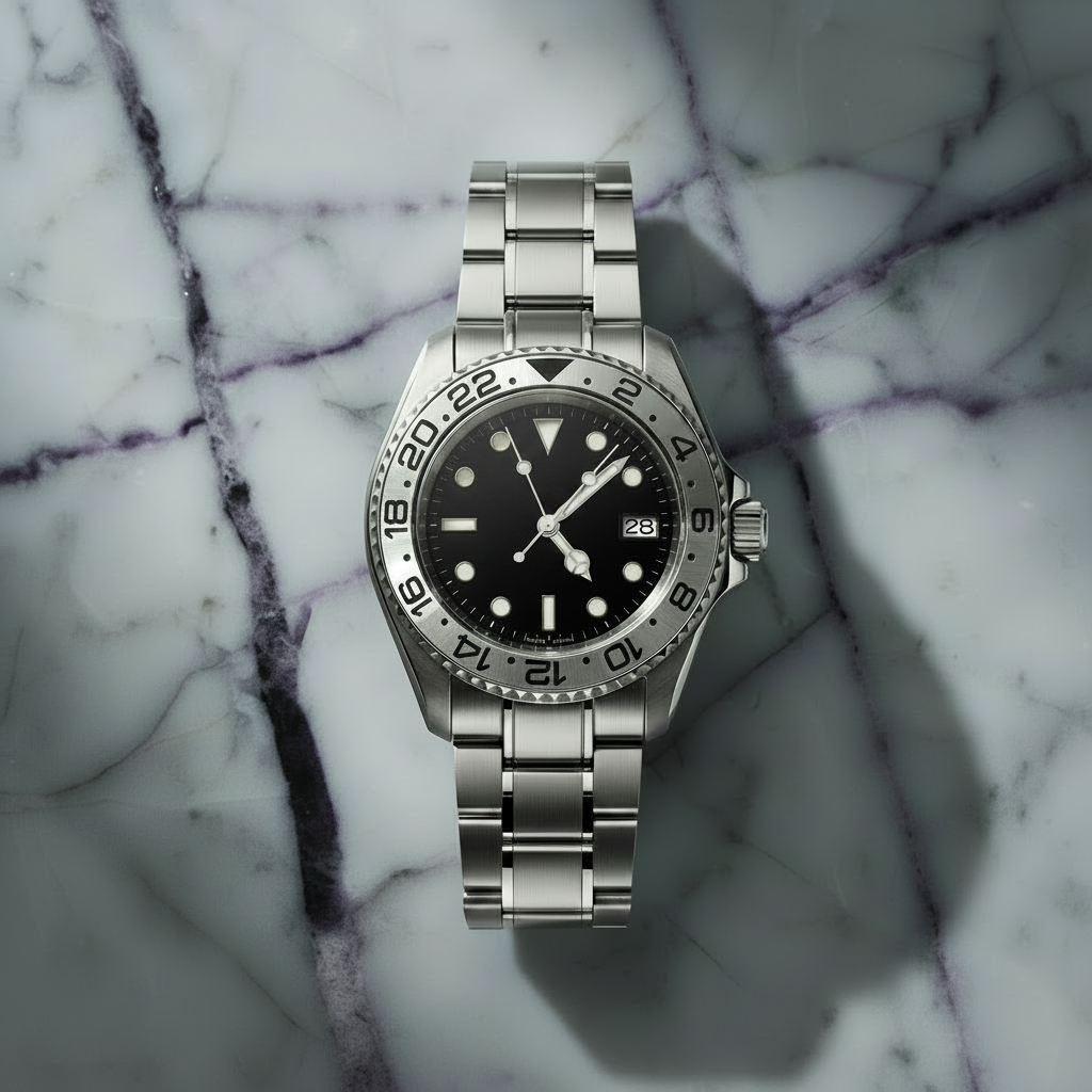 Montreval Navex Grey Steel – automatic watch, stainless steel case and bracelet
