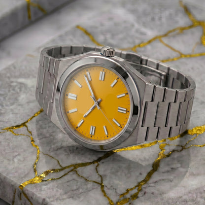 Montreval Artis Yellow Steel – automatic watch, stainless steel case and bracelet
