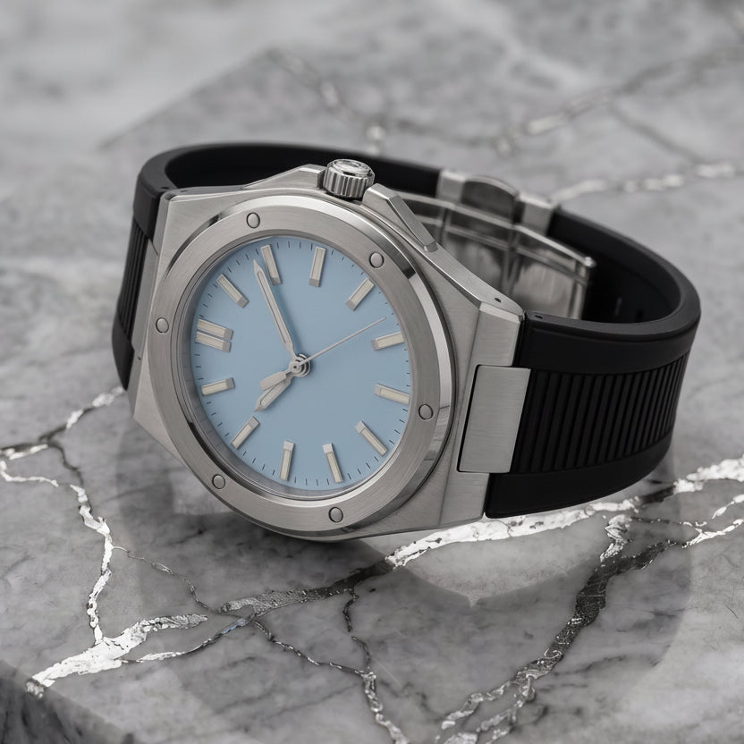 Montreval Valtor SKY Rubber – automatic watch, stainless steel case and bracelet