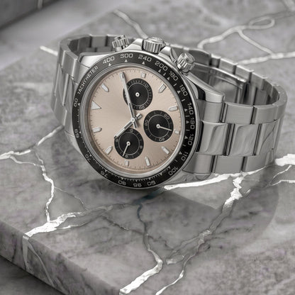 Montreval Torvex Champagne Steel – automatic watch, stainless steel case and bracelet